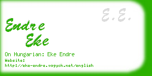 endre eke business card